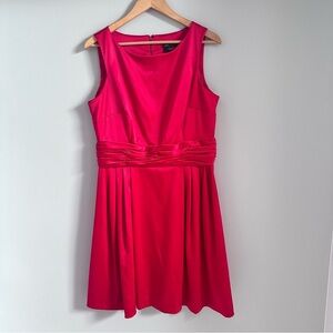Just...Taylor Vibrant Red Knee Lenght Dress Size 14 Sleeveless Cocktail Party